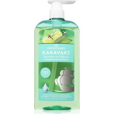 PAPOUTSANIS Karavaki Control & Detox szampon na tłustą i suchą skórę głowy 600 ml