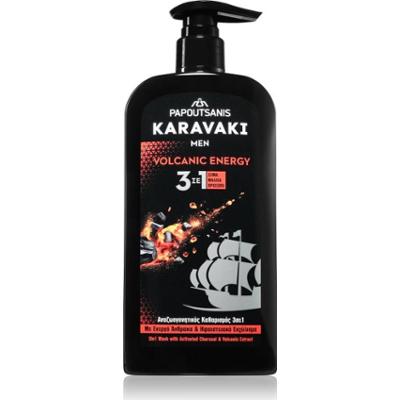 PAPOUTSANIS Karavaki Volcanic Energy oczyszczający żel 3w1 550 ml