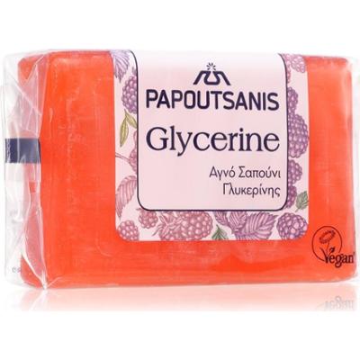 PAPOUTSANIS Glycerine Red mydło w kostce do ciała 125 g