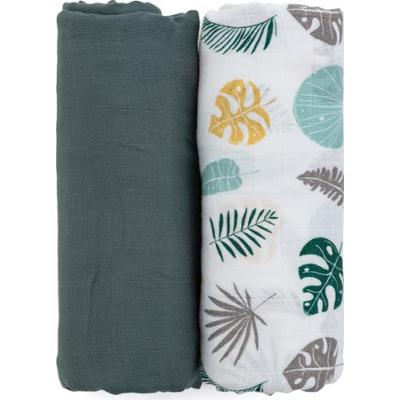 Petite&Mars Misty pieluchy wielorazowe Misty Green 120 x 120 cm 2 szt.