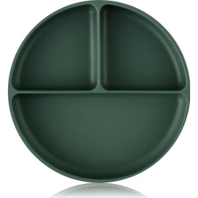 Petite&Mars Take&Match 6m+ talerz dzielony okrągły Misty Green 1 szt.