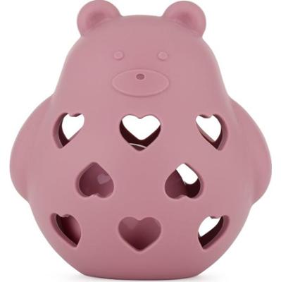 Petite&Mars Bear Basil 0m+ grzechotka Dusty Rose 1 szt.