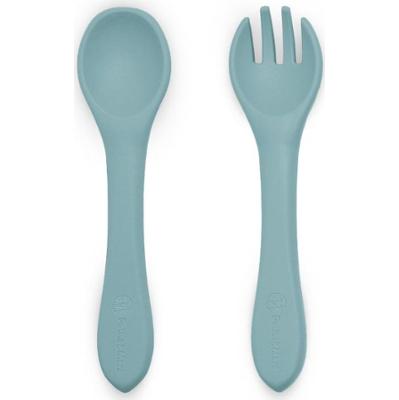 Petite&Mars Take&Match Silicone Cutlery sztućce Frosted Sky 6m+ 2 szt.