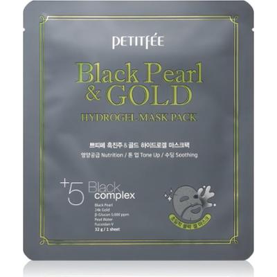 Petitfée Black Pearl & Gold maska hydrożelowa o intensywnym działaniu z 24-karatowym złotem 32 g