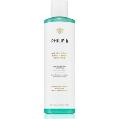 Philip B. White Label Nordic Wood szampon oczyszczający do ciała i włosów 350 ml