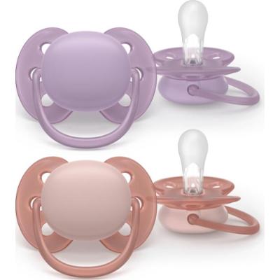 Philips Avent Ultrasoft SCF091/43 6-18 m smoczek Girl 2 szt.