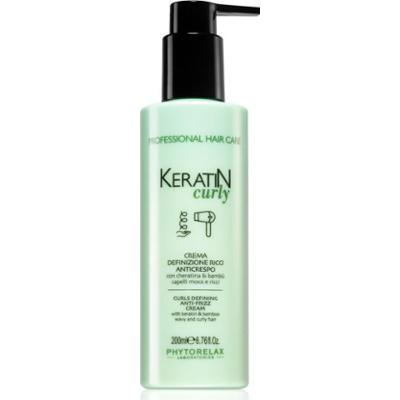 Phytorelax Laboratories Keratin Curly krem do włosów kręconych przeciwko puszeniu się włosów 200 ml