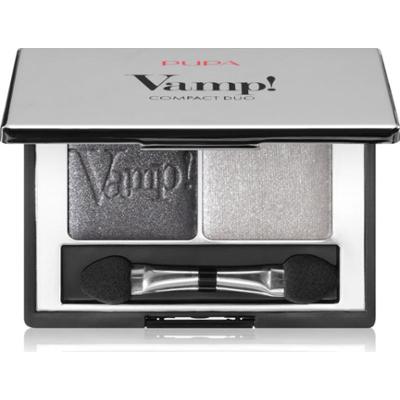 PUPA Milano Vamp! Compact Duo Eyeshadow duo cienie do powiek odcień 009 - Silver Stone 2.2 g