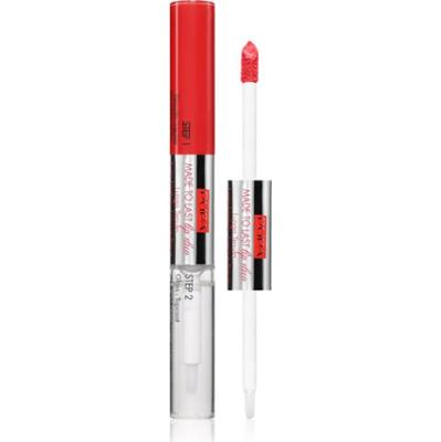 PUPA Milano Made to Last Lip Duo długotrwała szminka w płynie z połyskiem odcień 007 - Coral Sunrise 2x4 ml