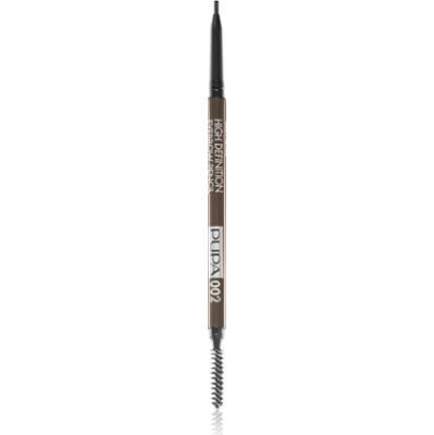 PUPA Milano High Definition automatyczna kredka do brwi wodoodporna odcień 002 Brown 0.09 g