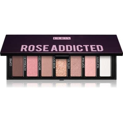 PUPA Milano Make-up Stories Compact Eyeshadow Palette paleta cieni do powiek odcień Rose Addicted 13.3 g