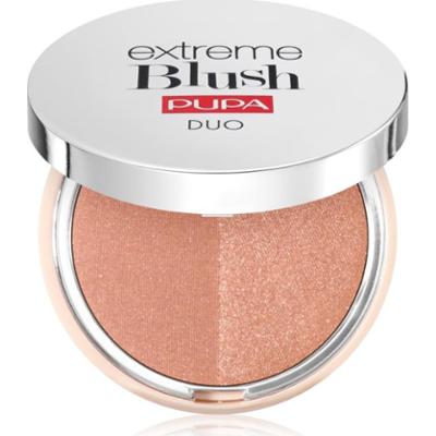 PUPA Milano Extreme Blush Duo róż w kompakcie odcień 120 - Radiand Caramel - Glow Spice 4 g