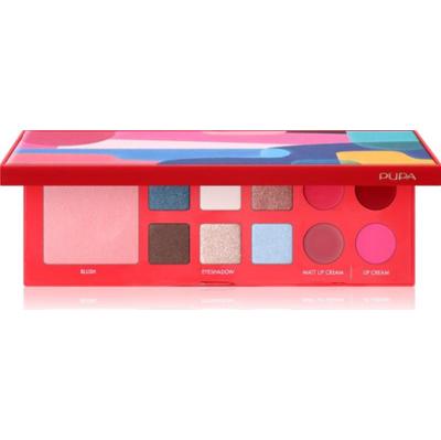 PUPA Milano Pupart S paleta wielofunkcyjna do oczu i ust RED 11.4 g