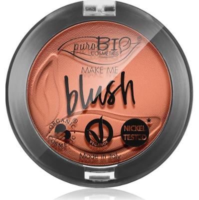 puroBIO Cosmetics Long-lasting Blush długotrwały róż do policzków odcień 02 Matte Coral Pink 5,2 g