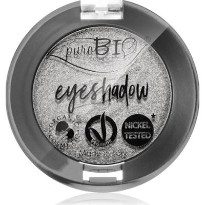puroBIO Cosmetics Compact Eyeshadows cienie do powiek odcień 23 Silver 2,5 g