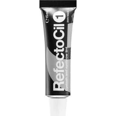 RefectoCil Eyelash and Eyebrow farbka do brwi i rzęs odcień 1 Pure Black 15 ml