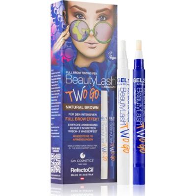RefectoCil BeautyLash Two Go farbka do brwi odcień Natural Brown 2x15 ml