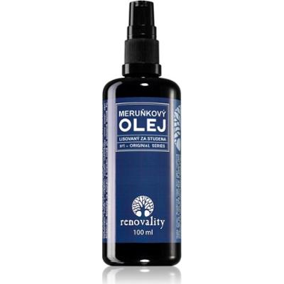 Renovality Original Series Olejek morelowy tłoczony na zimno olejek do wszystkich rodzajów skóry 100 ml