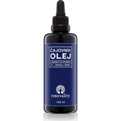 Renovality Original Series Olejek z drzewa herbacianego tłoczony na zimno olejek do twarzy do skóry dojrzałej 100 ml