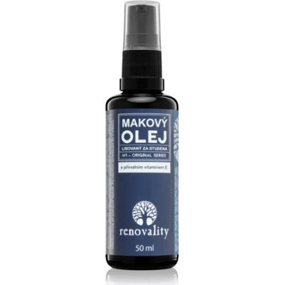 Renovality Original Series Olej makowy z naturalną witaminą E olejek do twarzy do wszystkich rodzajów skóry 50 ml
