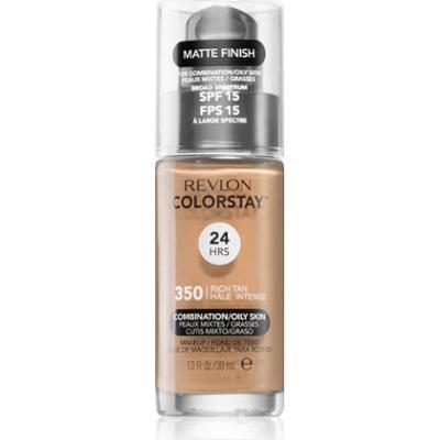 Revlon Cosmetics ColorStay™ SPF 15 długotrwały podkład matujący do skóry tłustej i mieszanej odcień 350 Rich Tan 30 ml