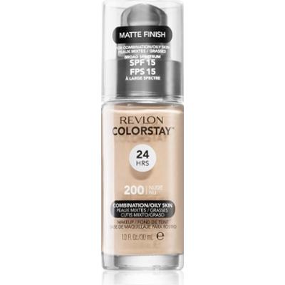 Revlon Cosmetics ColorStay™ SPF 15 długotrwały podkład matujący do skóry tłustej i mieszanej odcień 200 Nude 30 ml
