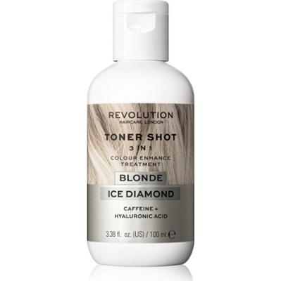 Revolution Haircare Toner Shot Blonde Ice Diamond odżywcza maseczka tonująca 3 w 1 odcień Ice Diamond 100 ml