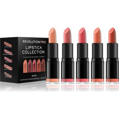 Revolution PRO Lipstick Collection zestaw szminek odcień Bare 5 szt.