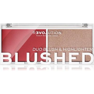 Revolution Relove Colour Play róż do policzków z rozświetlaczem odcień Cute 5,8 g