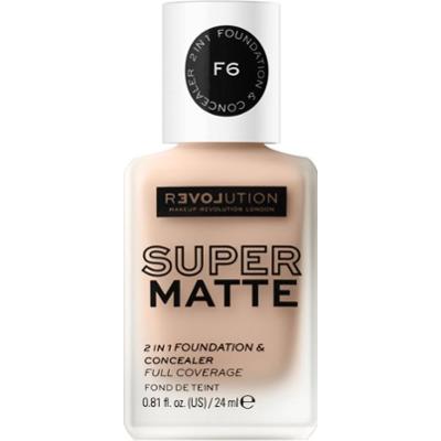 Revolution Relove Super Matte Foundation długotrwały podkład matujący odcień F6 24 ml