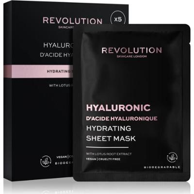 Revolution Skincare Hyaluronic Acid zestaw maseczek płóciennych intensywnie nawilżający 5 szt.