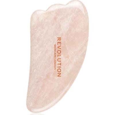 Revolution Skincare Gua Sha Rose Quartz akcesoria do masażu do twarzy 1 szt.