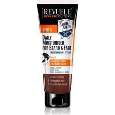 Revuele Men Care Solutions Barber Salon krem nawilżający do twarzy i zarostu 80 ml