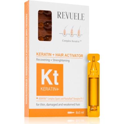 Revuele Ampoules Keratin + Hair Activator ampułki do włosów słabych, zniszczonych 8x5 ml