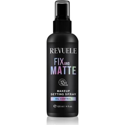 Revuele Makeup Setting Spray Fix And Matte matujący spray utrwalający makijaż 120 ml