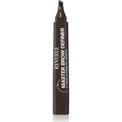 Revuele Master Brow Definer 4 Tips Eyebrow Pencil precyzyjna kredka do brwi odcień Dark 2.2 ml