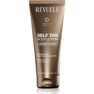 Revuele Paradise Bronze Self Tan Body Lotion mleczko samoopalające stopniowo brązujące odcień Medium To Dark 200 ml