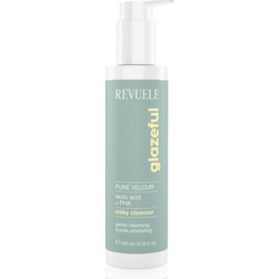 Revuele Glazeful Milky Cleanser Pure Velour delikatne mleczko oczyszczające z efektem złuszczającym 200 ml