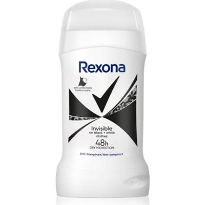 Rexona Invisible Black and White antyperspirant w sztyfcie przeciwko białym i żółtym śladom 50 ml