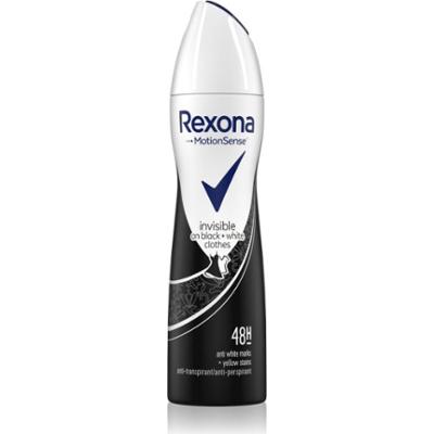 Rexona Invisible Black and White dezodorant w sprayu przeciwko białym i żółtym śladom 150 ml