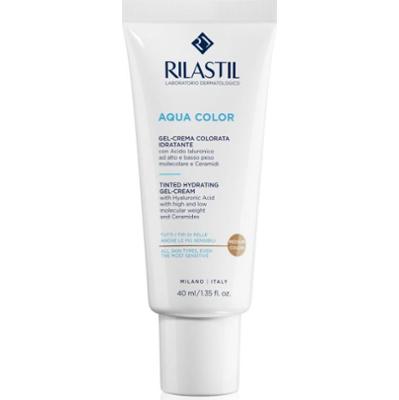 Rilastil Aqua Color tonujący krem-żel o działaniu nawilżającym odcień Medium 40 ml