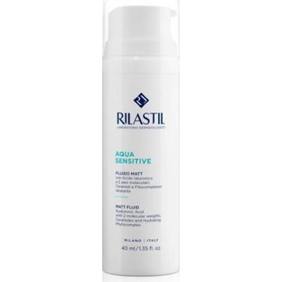 Rilastil Aqua Sensitive nawilżający fluid matujący do skóry wrażliwej ze skłonnością do wyprysków 40 ml