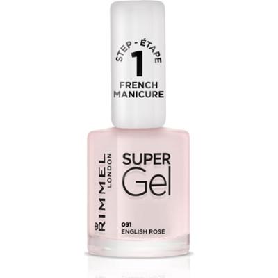 Rimmel Super Gel Step 1 lakier do francuskiego manicure odcień 091 English Rose 12 ml