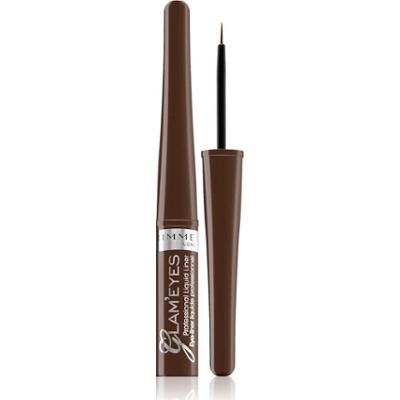 Rimmel Glam' Eyes eyeliner w płynie odcień 002 Brown Velvet 3,5 ml