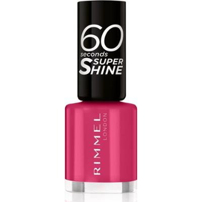 Rimmel 60 Seconds Super Shine lakier do paznokci odcień 323 Funtime Fuchsia 8 ml