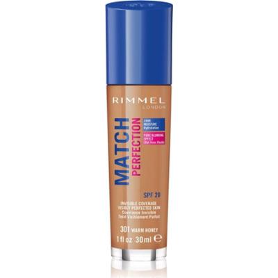 Rimmel Match Perfection podkład w płynie SPF 20 odcień 301 Warm Honey 30 ml