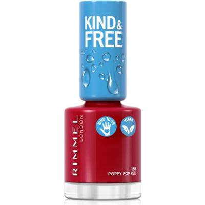 Rimmel Kind & Free lakier do paznokci odcień 156 Poppy Pop Red 8 ml