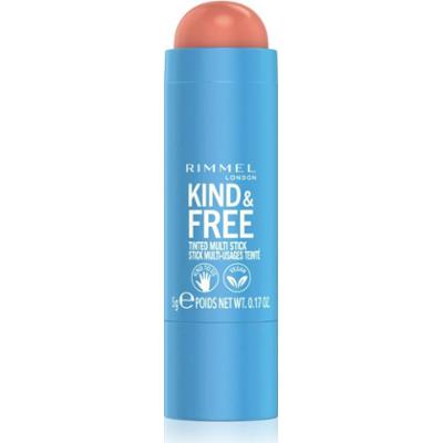 Rimmel Kind & Free wielofunkcyjny kosmetyk do makijażu oczu, ust i twarzy odcień 002 Peachy Cheeks 5 g