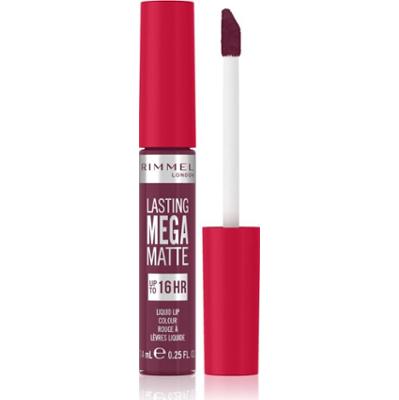 Rimmel Lasting Mega Matte lekka matowa szminka w płynie 16 godz. odcień Rock Me Purple 7,4 ml