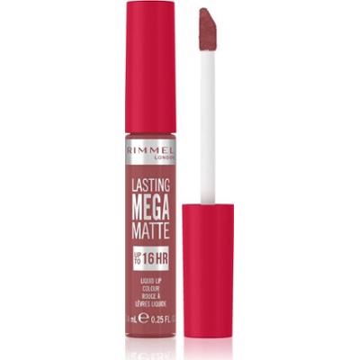 Rimmel Lasting Mega Matte lekka matowa szminka w płynie 16 godz. odcień Rose & Shine 7,4 ml